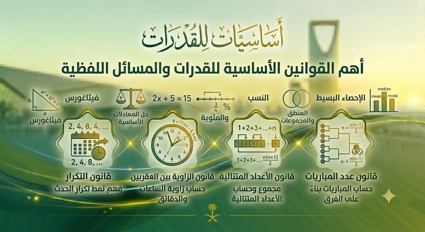 أسياسيات والقوانين الهامة في القدرات 